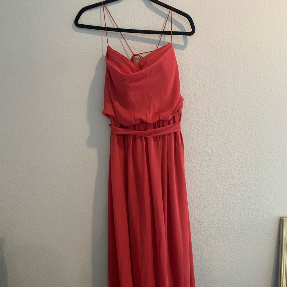 NWT JJ’s House A-Line Cowl Neck Floor-Length Bridesmaid Dress